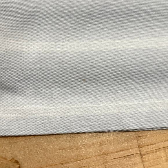 Travis Mathew Beach Camping Stripe Piqué Polo Grey White Short Sleeve Medium - Picture 14 of 14